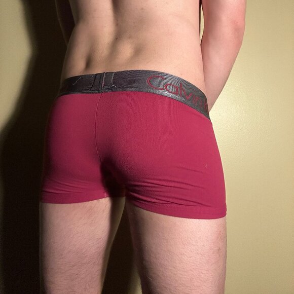 Calvin Klein Low Rise Trunk Men's Zinc (Purple, Medium) - Picture 4 of 6